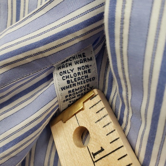 Ralph Lauren Shirt Mens 16.5 34/35 Blue Button Down Classiccore Yarmouth - Picture 7 of 16